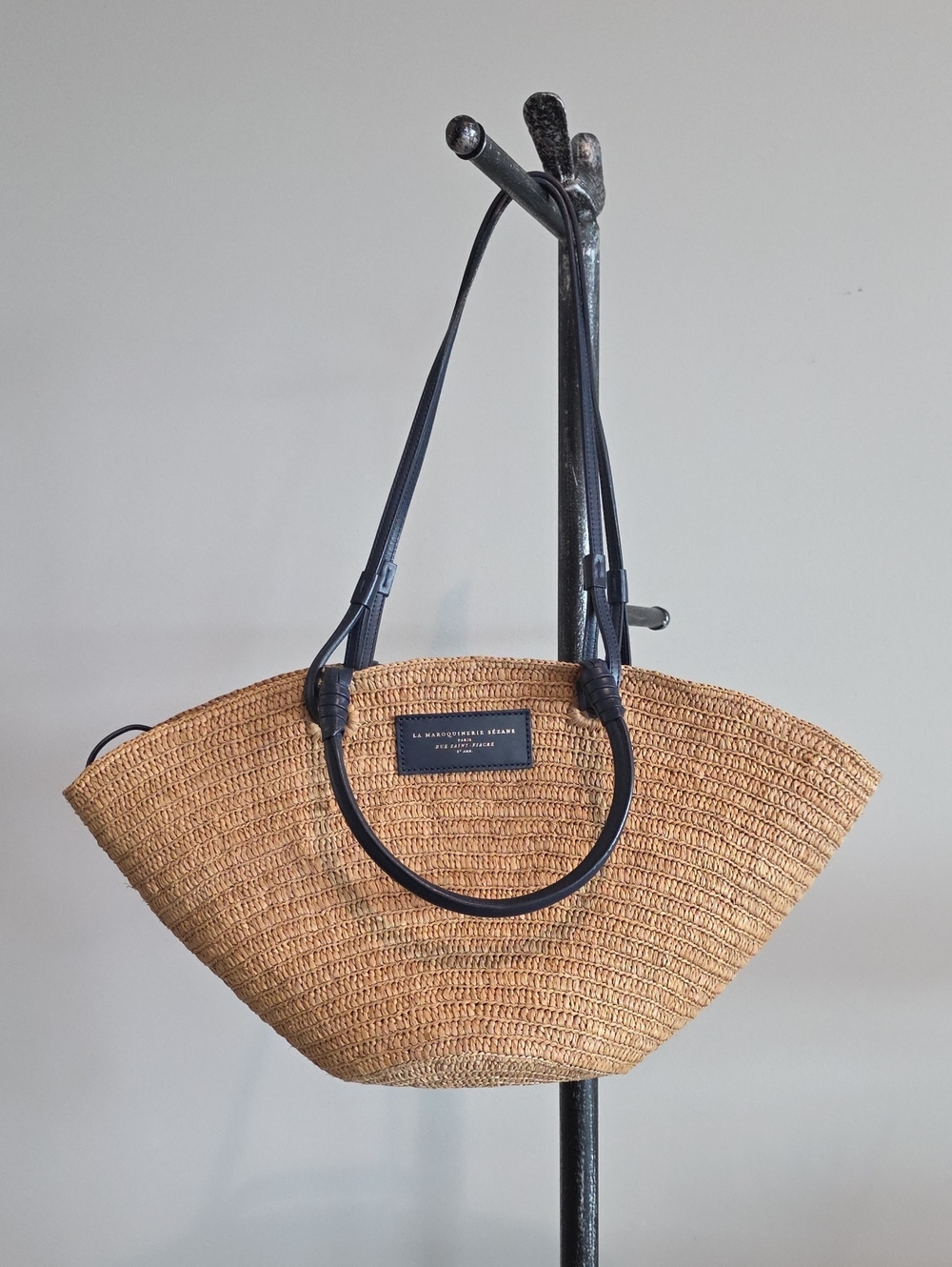 Sezane Justine Basket Bag In Raffia